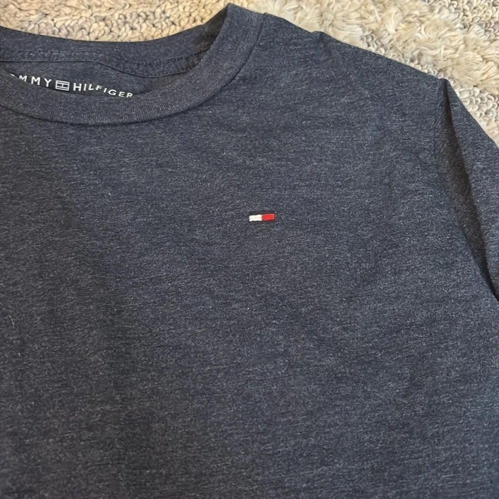 Tommy Hilfiger Large (16-18) Long sleeve blue shirt- soft and comfortable